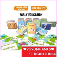 Early Learning Flash Card Kad Animal Shape Number Alphabet Fruit Weather & Feelings