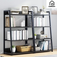 3/4/5 Tiers Steel Book Shelf Steel Rack Storage Rack (L50 x W30 x H69/97/120 cm) [8044]