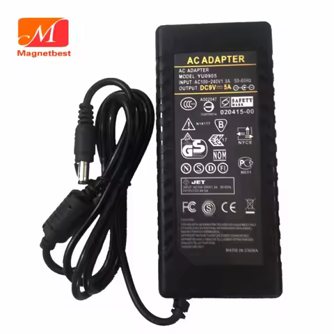 AC 100-240V TO DC 9V5A 45W Adapter Switching Power Supply charger 9V 5A POS machine credit card mach