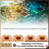 Soxii Fafeicy 20Pcs Toroid Inductor Wire Core Inductors Copper Coil for PCB Circuit Board 100UH 0.6m