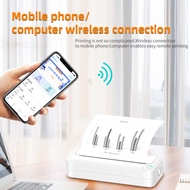 [Easybuy88] WiFi Thermal Printer Wireless Remote Inkless Printing Machine A4 Paper Bluetooth Printer White Built In Battery