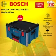 SYK Bosch L-Box Contractor 322 Heavy Duty Easy Stack Storage Tool Box Kotak Penyimpan Mesin 1600A037