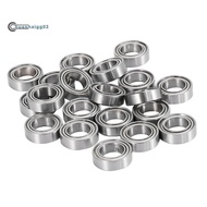 .20Pcs MR106-ZZ Bearing 6 x 10 x 3mm Metal Shielded Ball Bearing Pre-Lubricated with Grease Radial B