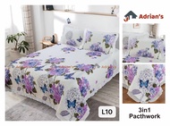 Adrian‘s Cadar Ropol Patchwork 6-dalam-1/3-dalam-1/2-dalam-1  SuperQueen /Berkualiti Tinggi  / Murah