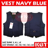 VEST BIRU GELAP SEKOLAH PENGAWAS KGT VEST SEKOLAH RENDAH SEKOLAH MENENGAH NAVY BLUE VEST