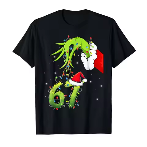 Funny Six Seven 6 7 Meme 67 Xmas Hand Christmas Printed Costume T-shirt for Women T Shirts Short Sle