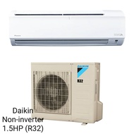 (READY STOCK) DAIKIN R32 1.5HP Standard Non Inverter Air Conditioner - FTV-P Model - FTV35P / RV35F-