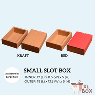 Small Plain Kraft Paper Drawer Slot Box Mooncake Pastry Packaging Box