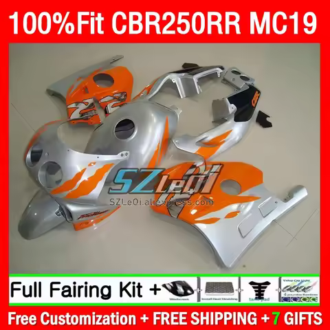 Injection Fairing For HONDA CBR250RR MC19 CBR250 CBR 250 Orange new RR CC 36Q1.22 CBR 250CC 1988 198