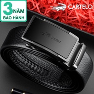 [HÀNG HIỆU] Thắt Lưng Dây Nịt Da Nam Cao Cấp Hàng Hiệu CARTELO Thắt Lưng Nam Da Bò 2 Lớp 100% Khóa T