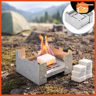 EcoChamp 8 Hexamine Alcohol Fuel Tablet Lilin Askar Foldable Solid Fuel Stove Camping Metal Cooker G