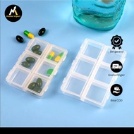 Plastic Storage Jewelry Box 6 Grids 1 PCS - HK6