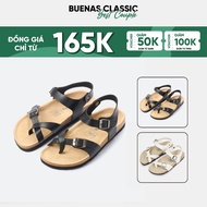 Husk sole sandal for men and women BU02 unisex birken flip-flop sandal Buenas - BU02 with straps