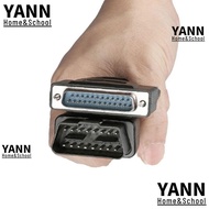 YANN OBD2 to DB25 Main Cable, ABS&Brass Male to Male Diagnostic Extension Cord, Replaceable 59.06in1