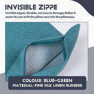 Pack of 4 Outdoor Waterproof Throw Pillow Covers Decorative Garden Cushion Cases Square Pillowcases 