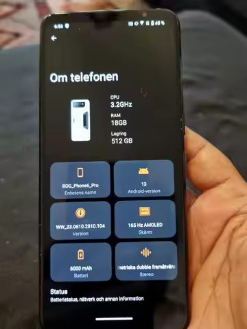 Authentic ASUS ROG Phone 6 PRO AI2201 Global Version 18GB RAM
