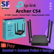 TP-Link AC1200 Archer C54 MU-MIMO Dual Band Multi Mode Wireless WiFi Extender / Access Point /Router