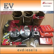 For YANMAR 3TNA72 3TNA72L 3TNA72UJ rebuild kit piston liner ring bearing gasket + 6PCS valves 6PCS v