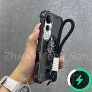 Suitable for VIVO Y400 PRO 5G phone case U-shaped bracket magnetic four corner anti drop transparent