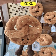 British jellycat Fun Salt Pepper Burrito Alkali Water Knot Pendant Plush Doll Pendant Keychain Hallo