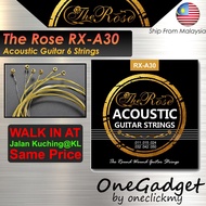 (The Rose) Guitar String - 1 Set Tali Gitar Akustik (RX-A30/ Kapok String/ Gitar String/ Tali Gitar/ F310)