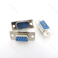 5pcs or 1pair or 5pairs 9 pin 9 core DB9 male female connector head Wire bonding type RS232 serial p