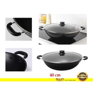 IKEA-TOLERANT Wok with lid, non-stick coating, 40 cm