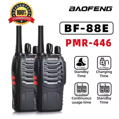 2PCS Wholesale BAOFENG BF 88E Portable Two-Way Amateur Radio Handheld Walkie Talkie Charable DMR GMR