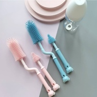 Baby Bottle Cleaner Milk bottle Brushes Cleaning Silicone Brush 360 Degree Rotation Long Handle Nipple Cup Cleanser