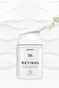 [PRE-ORDER] UMRAN Premium Retinol Cream, Anti-Aging Moisturizer Cream 2.5% for Face and Eye Care, Anti-Wrinkle Essence with Hyaluronic Acid, Day and Night Cream, Vitamin E and Green Tea, 50ml, 1.7 Fl.Oz… (ETA: 2022-02-21)