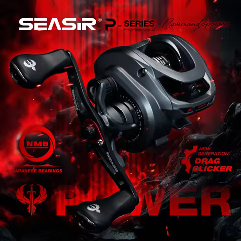 Seasir Commando Power Baitcaster Reel High Speed Gear Ratio 7.1:1 Drag 9kg New Generation Drag Click