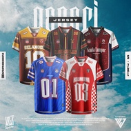 DJ SPORT P2 Jersey NEGERI Oversize NFL Lycra 280gsm/Plus Size Jersi/Couple Shirt/Size: S-7XL/Johor/S