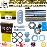 KING PIN SET - KP321-04043-2010 - HINO FD FF GP176 - KING PIN 35MM X 206MM(L) BEARING 55MMX18H - NKP