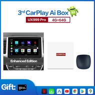 Carplay Ai Box Mini Android Box Apple Car play Wireless Android Auto For Volvo Ford Benz VW Netflix Car Multimedia Play