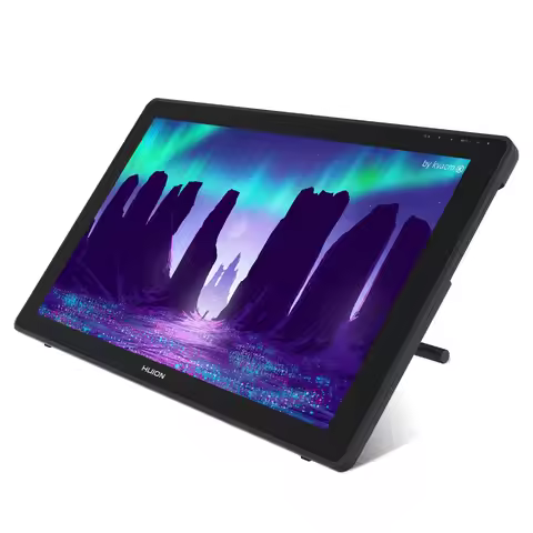 HUION Kamvas 22 Graphic Pen Tablet Monitor Pen Display 21.5 Inch Anti-glare Screen 120%s RGB Windows