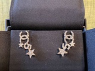 Authentic Chanel CC coco no.5 star earrings星星耳環