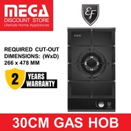 EF HBAG3010TN VGB 30CM 1-BURNER GLASS GAS HOB