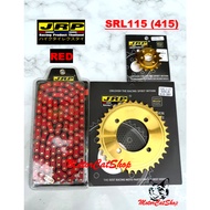 Rantai JRP (RED) Sprocket JRP (GOLD 415) Set Yamaha SRL115-Fi JRP Thailand