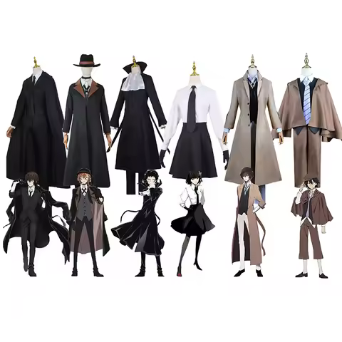 Anime Bungou Stray Dogs Men Women Nakahara Chuuya Dazai Cosplay Costume Chuya Nakahara Cosplay Suit 