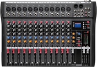 實體店鋪/SF 12 Channel Professional Audio Mixer Console Sound Board with 48V Phantom Power,USB Audio Int