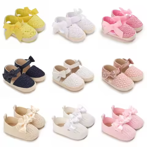 Baby Girl Summer Sandals 0-12 Months First Walkers Bow Soft Sole Casual Fashion Comfortable