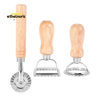 3Piece Ravioli Pasta Cutter Set, Ravioli Stamp Maker with Wooden Handle Ravioli Cutter Ravioli Maker
