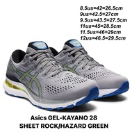 รองเท้าวิ่งชาย Asics GEL-KAYANO 28 สี SHEET ROCK/HAZARD GREEN (1011B189-022) ของแท้ 💯% จาก Shop