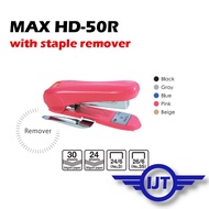 MAX Stapler HD-50R HD50R HD 50R 30Sheets With Staple Remover (Random Color) Use 3-1M 35-1M Staples B