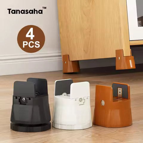 4PCS Adjustable Height Table Foot Bed Couch Foot Sofa Chair Risers Feet Leg Lift Furniture Support E