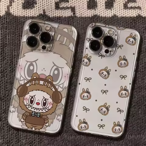 Cute Anime Labubu luxury Phone Case For VIVO Y28 V30e Y75 Y03 Y36 Y100 Y17s Y76 Y22s Y16 Y50 Y21 Y20