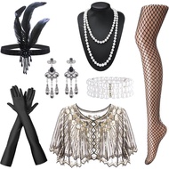 1920s Gatsby accessories Set Headpiece Headband Flapper Roaring 20s Costume Flapper Accessories for 