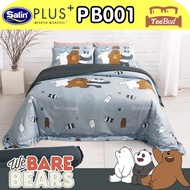 💎TeeBed💎 🐻🐼🐻‍❄️Satin Plus ชุดผ้าปู (ขนาด 3.5/5/6ฟุต) ไม่รวมผ้านวม สามหมีจอมป่วน  We Bare Bears PB001