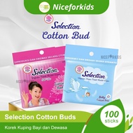 Selection Cotton Buds Contents 100 / Cotton Buds Baby Contents 100 / Ear Buds / Ear Cleaner
