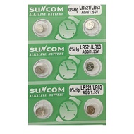 [SG] SUNCOM AG0 SR521SW LR521 379 Alkaline Button Battery (6 Pieces)